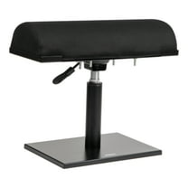 Mind Reader Foot Rest, Under Desk at Work, Ergonomic, Height Adjustable, Office, Foam, 16.75"L x 7.5"W x 3.75"H, Black