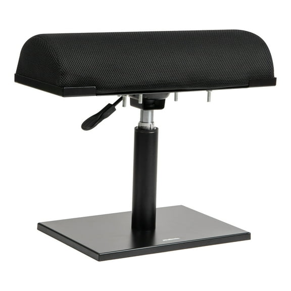 Mind Reader Foot Rest, Under Desk at Work, Ergonomic, Height Adjustable, Office, Foam, 16.75"L x 7.5"W x 3.75"H, Black