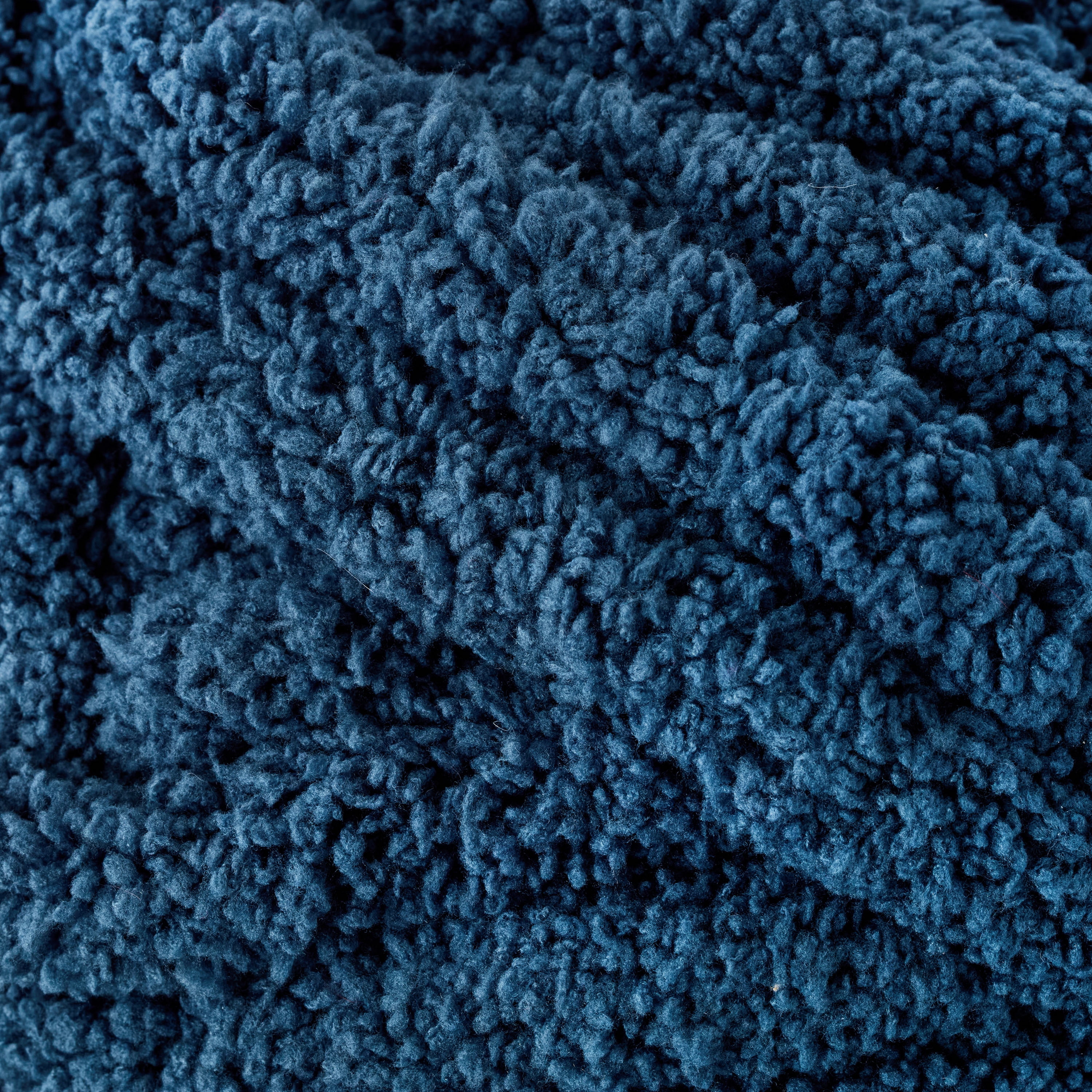 Mainstays Chunky Chenille Yarn, 31.7 yd, Orion Blue, 100% Polyester, Super Bulky