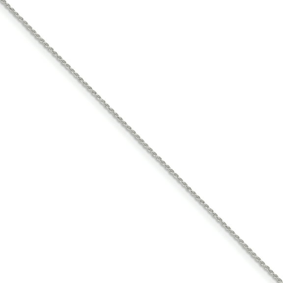 Primal Silver Sterling Silver 1.1mm Diamond-cut Rope Chain Anklet
