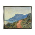 thumbnail image 5 of Stupell Industries Cliff Road Ocean Mountain Landscape Monet Classic Painting Luster Gray Framed Floating Canvas Wall Art, 16x20, by Claude Monet, 5 of 5