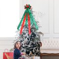 thumbnail image 5 of Aligament Desktop Ornament Christmas Big Color Bow Christmas Tree Top Spell Ribbon Bow Christmas Ornament Party Decorations, 5 of 5