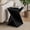 Black, variant on COZAYH Rustic Farmhouse Geometric Style End Table with Twisted X Base, Modern Square Accent Side Table for Living Room, Bedroom, or Office, Brown