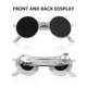 thumbnail image 3 of IFANLANDOR Accesorio De Clip Para Con De Gafas Redondas Retro En Metal Para Mujer, 3 of 8