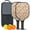 Pioneer Flower Floral-3, variant on Pickleball Paddles Set,Pioneer Flower Floral Print Pattern Fiberglass Surface Pickleball Racket Set with 2 Indoor Outdoor Pickleball Balls and Pickleball Bag,Pickle-ball Equipment
