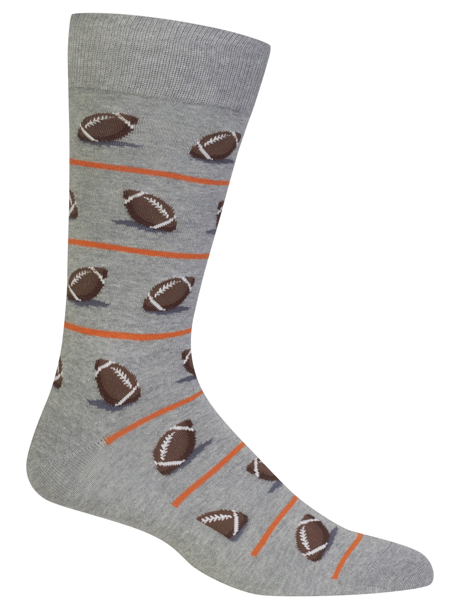 football novelty socks for men by hot sox - sweatshirt grey - Walmart.com