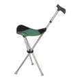 thumbnail image 4 of Bastón Con Asiento Para Caminar, Portátil, De Viaje, Ligero, Para Sentarse, Plegable, Color Verde, 4 of 8