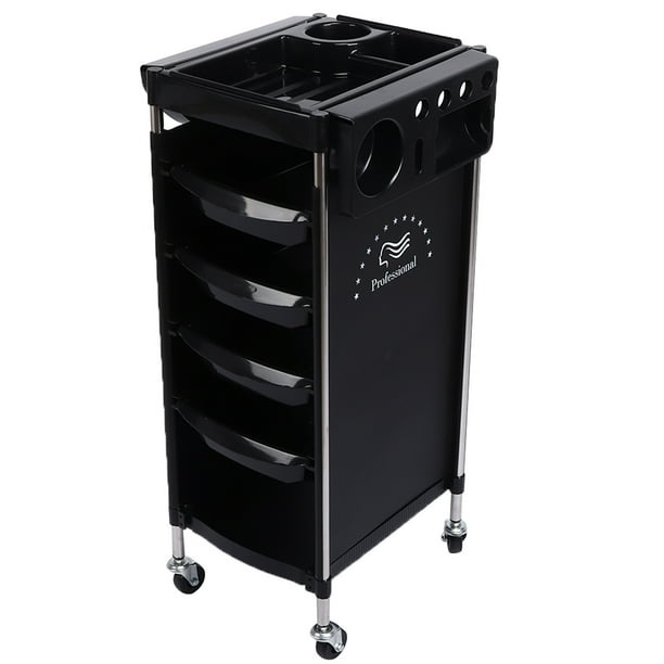 Carrito de almacenamiento de herramientas para peluquería multifuncional de 6 capas con ruedas universales