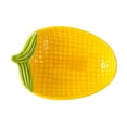 thumbnail image 2 of BKER Handpainted Ceramic Corn Cob Dishes Family Sized Plates Microwave Dishwasher Shape, 2 of 5