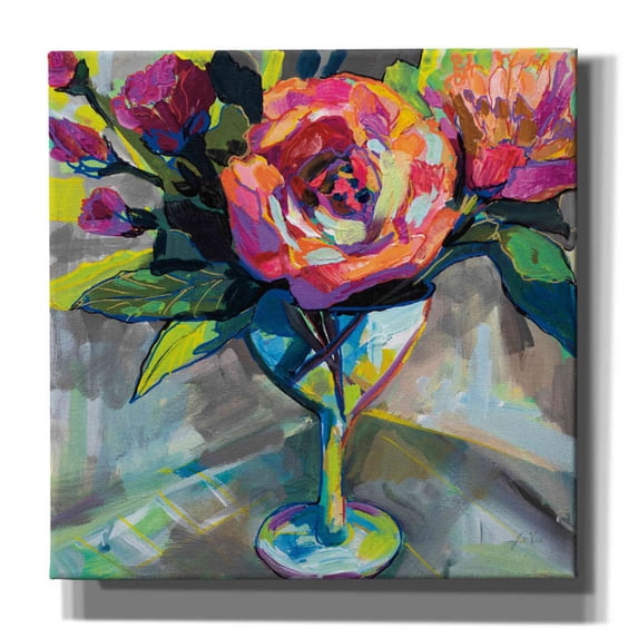 Epic Graffiti 'Summer Cocktail' by Jeanette Vertentes, Canvas Wall Art, 37"x37"