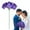 Purple, variant on 10PCS Artificial Hydrangea Flowers, Fake Hydrangea Silk Flowers Heads with Stems for Wedding Home Party Shop Baby Shower Decoration-Dark Purple