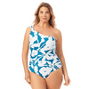 Anne Cole Plus - Off the Shoulder Twist One Piece Swimsuit