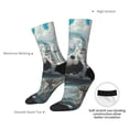 thumbnail image 4 of Fuzoiu Panda In Futuristic City Print Athletic Crew Socks for Men & Women,Casual Crew Socks,Above Ankle Crew Socks for Business, Casual, 4 of 6