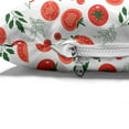 thumbnail image 4 of Food Pet Bed, Healthy Lifestyle Vegetarian Diet Theme with Organic Fresh Tomatoes, Chew Resistant Pad for Dogs and Cats Cushion with Removable Cover, 24" x 39", Vermilion White, by Ambesonne, 4 of 4