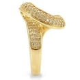 thumbnail image 6 of Gold Brass Ring with AAA Grade CZ in Clear for Women Clear Stone Color Style 0W317 Size 5, 6 of 6