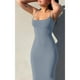 thumbnail image 4 of Vestido largo con tirantes finos para mujer, elegante vestido ajustado sin mangas de color puro para fiesta en la playa, 4 of 7