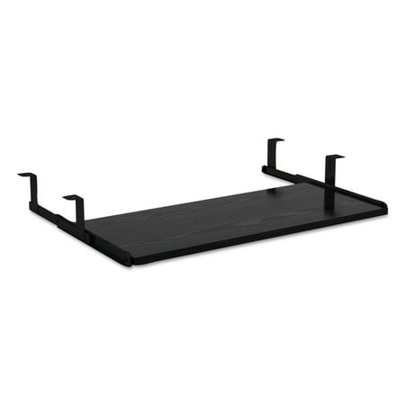 Wood Keyboard Drawer - Alera Valencia Series Underdesk Keyboard/Mouse Shelf, 28w x 12d, Black -ALEVA312812BK