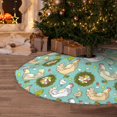 thumbnail image 5 of Defioc Chicken Laying Eggs for Christmas Tree Skirt Snowman Xmas Tree Skirt Farmhouse Christmas Decorations Tree Mat for Holiday Party Decor-30", 5 of 6