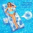 thumbnail image 2 of MoKo Pool Floats Adult, Inflatable Chairs, Pool Floaties, Inflatable Pool Toys with Cup Holders for Beach Party Water Park, 2 of 7