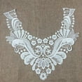 thumbnail image 6 of Flower Embroidered Applique Floral Neckline Lace Trimmings Collar Embellishments Sew On Clothes Bust Dress, 6 of 10