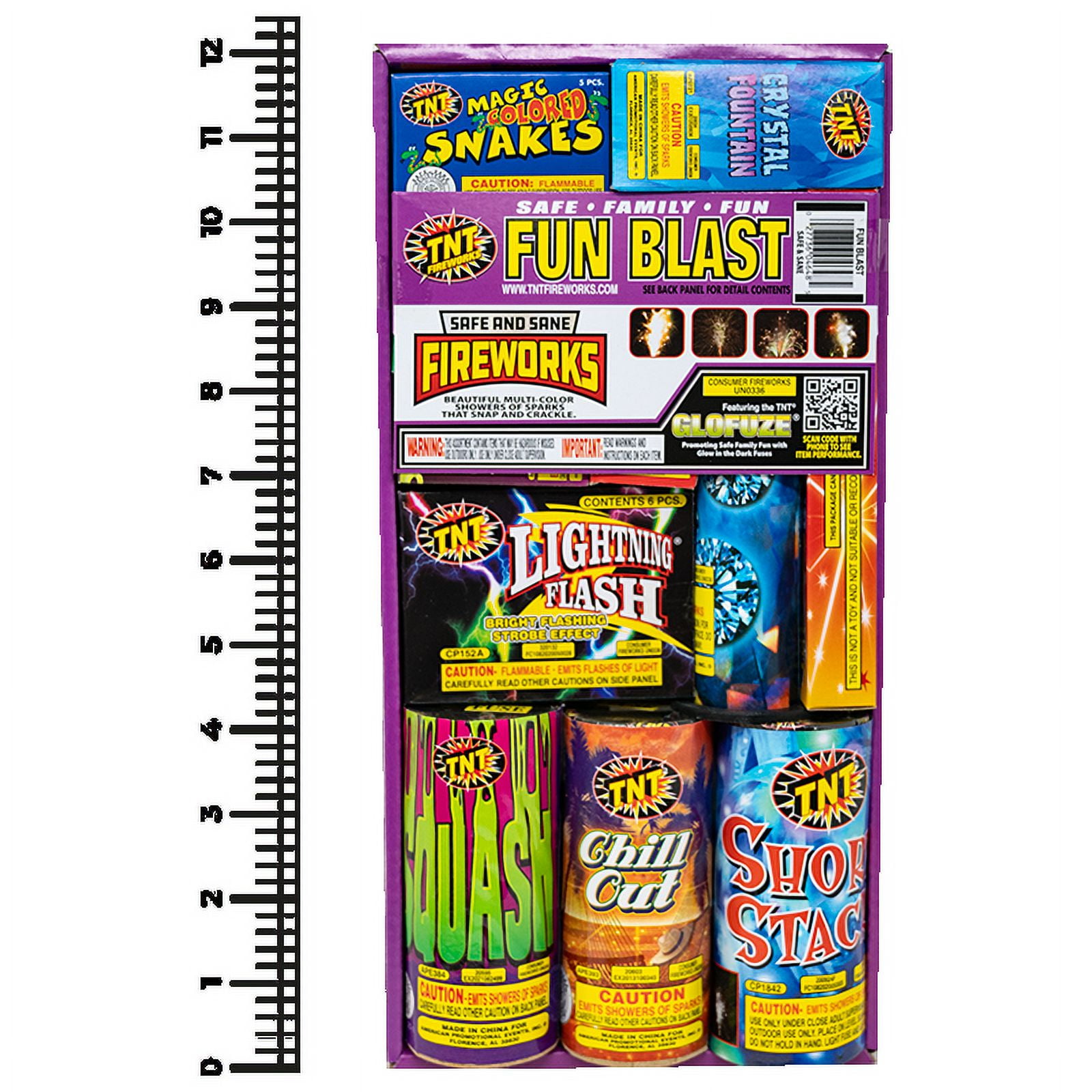 Fun Blast, TNT Fireworks, Ground Based Fountain Assortment, Any