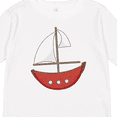 thumbnail image 4 of Inktastic Red Sailboat Boys or Girls Long Sleeve Toddler T-Shirt, 4 of 5