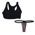 thumbnail image 1 of Ropa Interior En T-back De 1: 6 Y Chaleco Sin Respaldo Para Cuerpo De , Negro, 1 of 9