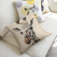 thumbnail image 5 of Toilet paper giraffe Linen toss pillowcase decoration pillowcase gifting preferred 20x20 inch cushion cover sofa pillowcase sofa bedroom living room car, 5 of 8