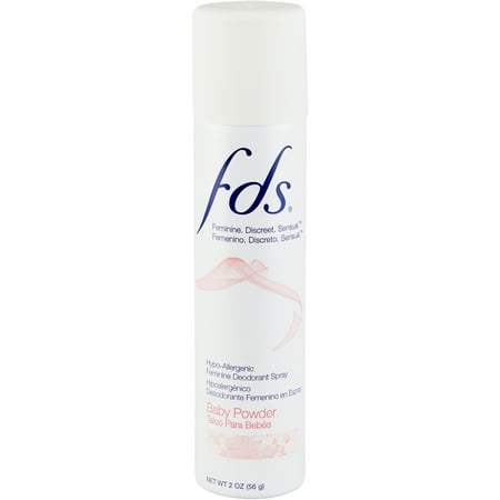 FDS Baby Powder Feminine Deodorant Spray, 2 oz