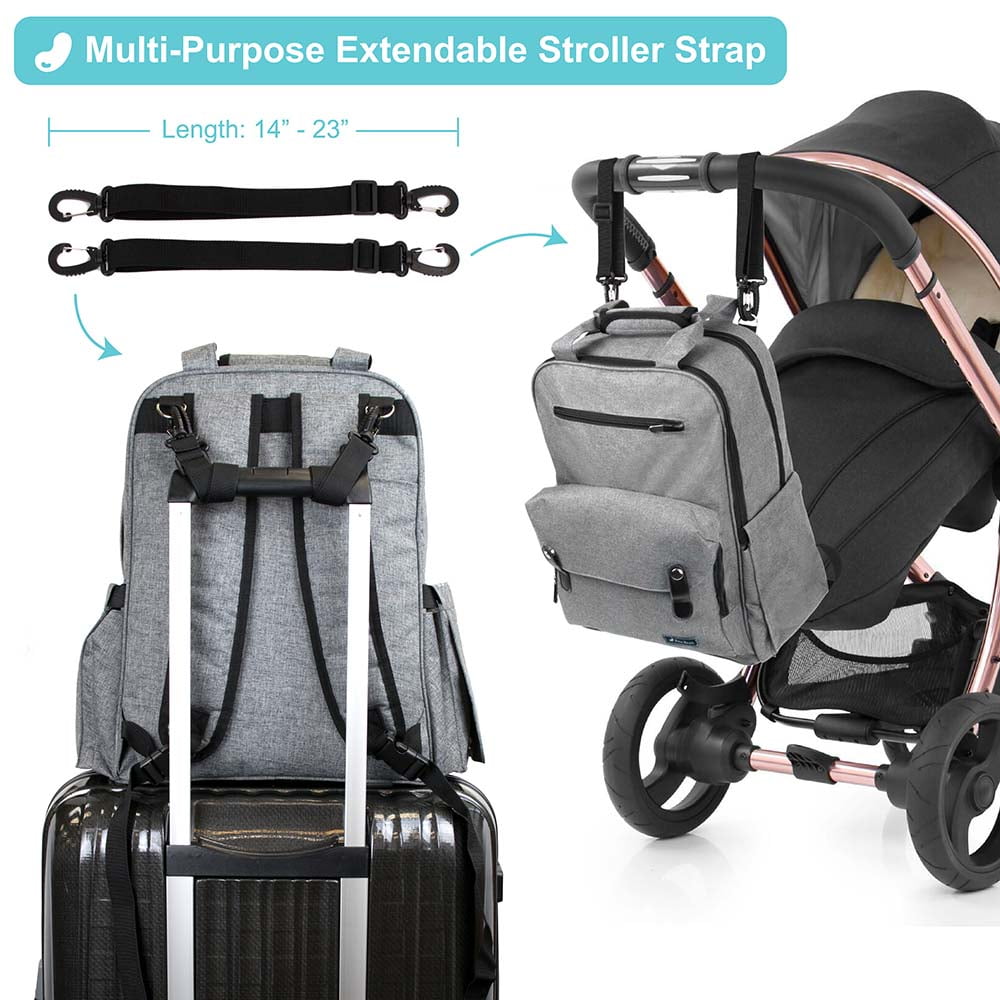 Diaper Bag Backpack Large Multifunctional Travel with Changing Pad Nappy Bag