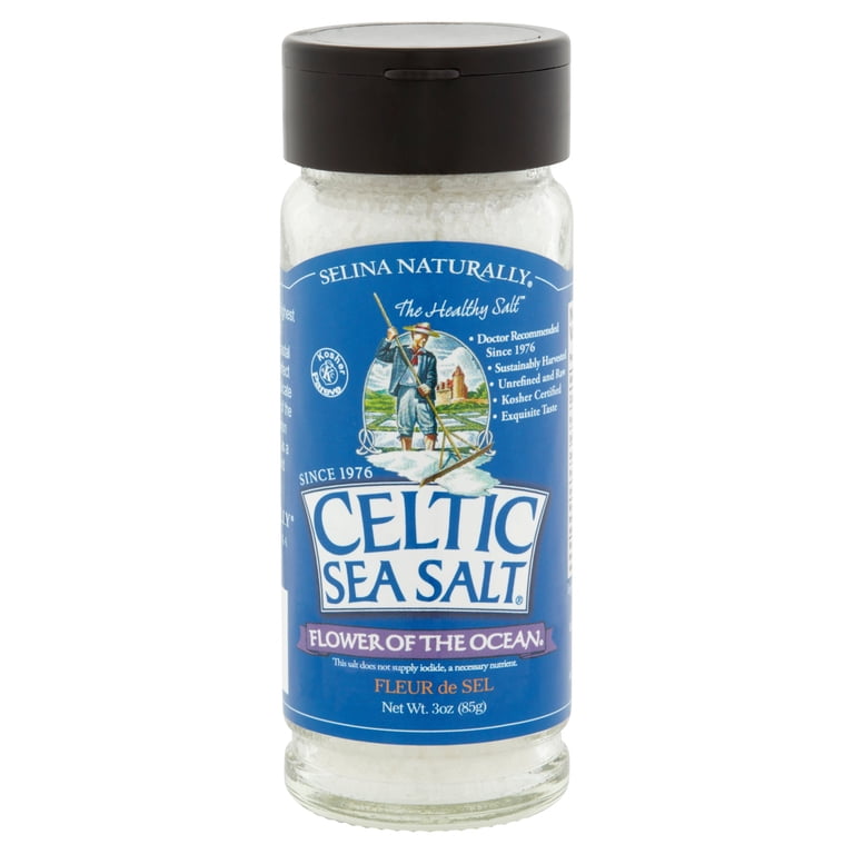 SAL MARINA Sea Salt & Sea Salt Flower - 11oz Each, Hand-Harvested, Natural Kosher Salt, Gluten-Free