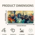 thumbnail image 2 of Statue of Liberty with Urban Art Flair Front License Plate, Metal License Plate, Funny Standard Plates Personalized Novelty Decorative For Men/Women/Boys/Girls Car 6×12 Inch, 2 of 7