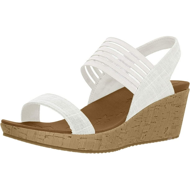 Skechers Cali Women s Beverlee Smitten Kitten Wedge Sandal Off