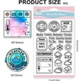 thumbnail image 6 of Weather Diary Clear Stamp for Scrapbooking Date Temperature Silicone Stamps Weeks Record Transparent Stamp for Card Making DIY Embossing Journaling, 6 of 8