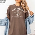 thumbnail image 4 of Lake Ontario Anchor T-shirt Great Lakes Vacation Shirt Seafoam Green Lake Ontario Souvenir Tee Nautical Anchor Graphic, 4 of 9