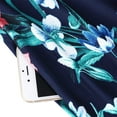 thumbnail image 6 of MURMUREY Women Plus Size Summer Casual T Shirt Dress Short Sleeve V Neck Loose Swing Midi Dress with Pockets, 6 of 7