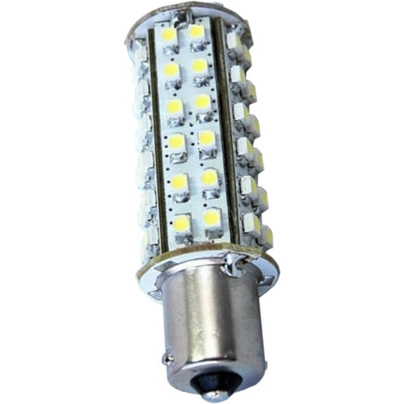 HQRP BA15s Bayonet Base 66 LEDs SMD 3528 LED Bulb Cool White 6300K-7000K 10-30V DC 5W 320-370 Lumen