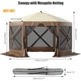 thumbnail image 2 of Pop Up Gazebo Screen Tent, 6-Sided Camping Gazebo Instant Canopy Sun Shelter, Outdoor Screen Shelter with 600D Oxford Cloth, Portable Carry Bag,for Camping, Lawn and Backyard,, 2 of 8