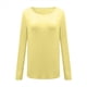 thumbnail image 2 of Blusa de Larga con Cuello y Hombros Descubiertos para Mujer Amarillo L, 2 of 5