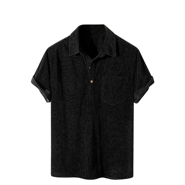 pstuiky camisetas camisas para hombre, Camiseta de manga corta con cuello redondo, reflectante y bolsillo para hombre, transpirable, informal y holgada. camisetas de hombre l