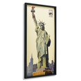 thumbnail image 2 of Empire Art Direct Dame Liberté Dimension Art Collage à la Main Signé par Alex Zeng Encadrée Wall Art Graphique, 2 of 6