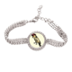 thumbnail image 1 of Pluma Amarilla Parrot Ave Pulsera de tobillera de cadena de tenis, joyería de diamantes, 1 of 3