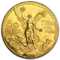 1922 Mexico Gold 50 Pesos AU