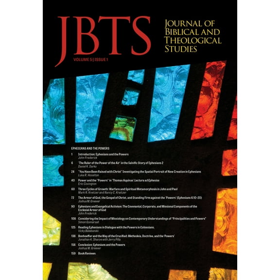 Journal of Biblical and Theological Studies: Journal of Biblical and Theological Studies, Issue 5.1 (Paperback)