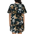 thumbnail image 3 of Bingfone Dogs Print Pajamas Sets for Women Soft Short-Sleeved Pjs with Lounge Shorts Two Piece Sleepwear, 3 of 8