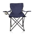 thumbnail image 1 of Silla Plegable de Camping Reforzada Con Portavasos y Bolsa de Transporte Color Azul Marino, 1 of 6