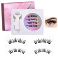 thumbnail image 1 of Reusable Magnetic Eyelash Kit with Tweezers Waterproof Fiber Lashes Easy Application for Natural or Dramatic Eye Looks, 1 of 8