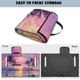 thumbnail image 4 of Uorisanigo Golf Cart Seat Covers for EZGO TXT RXV/Club Car DS Precedent, Universal Pink Sunset Palm Tree Golf Cart Seat Towel Blanket, Sweat Absorption Non-Slip Easy to Install, 4 of 7
