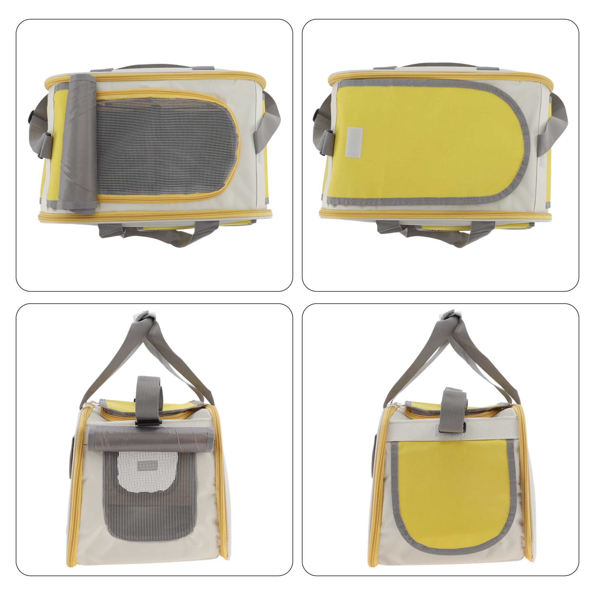 Unique Bargains Pet Carrier Bag Foldable Transport Box Breathable Pet Bag
