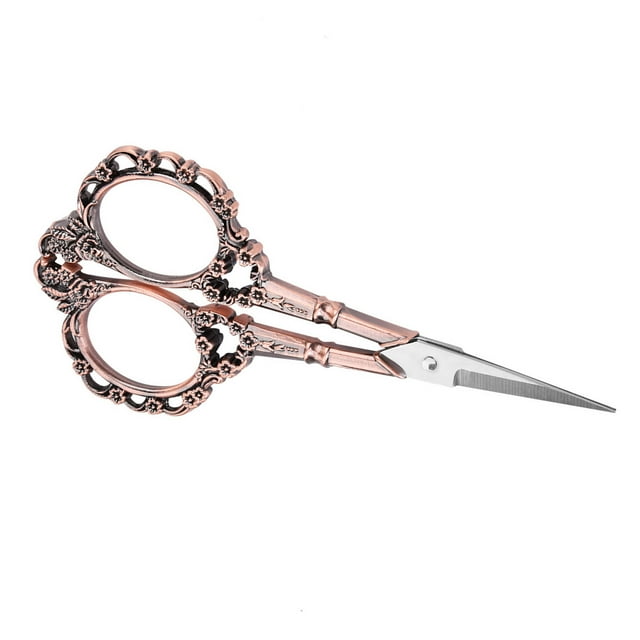 Tijeras de Costura Con Estampado de Flores Vintage, Acero inoxidable Endurecido con de Aleación de Zinc y Tijeras de Sastre Decorativas para coser y Hacer manualidad